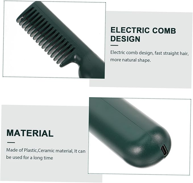 GALPADA Brush Hair Straightener Comb Hot Comb Styling Tool Compact and Portable