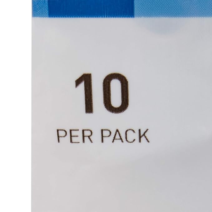 McKesson Disposable Razors Stainless Steel Twin Blade Lubricated Strip Ribbed Handle Blue 10 Count 12 Packs 120 Total