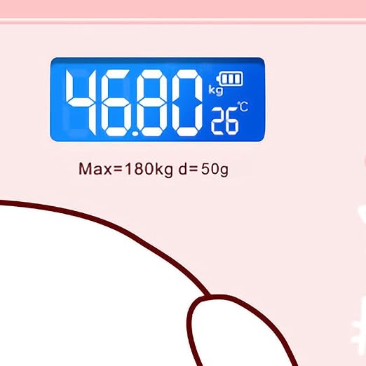 Scale for Body Weight Smart Scale for Body Weight Accurate Measurement Tempered Glass Digital Bathroom Scale Weight Scale for Home(Sticker Pink Pig)