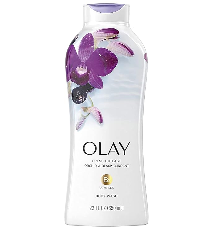 Olay Body Wash Fresh Soothing Orchid &amp Black Currant 22 Ounce (650ml) (3 Pack)3