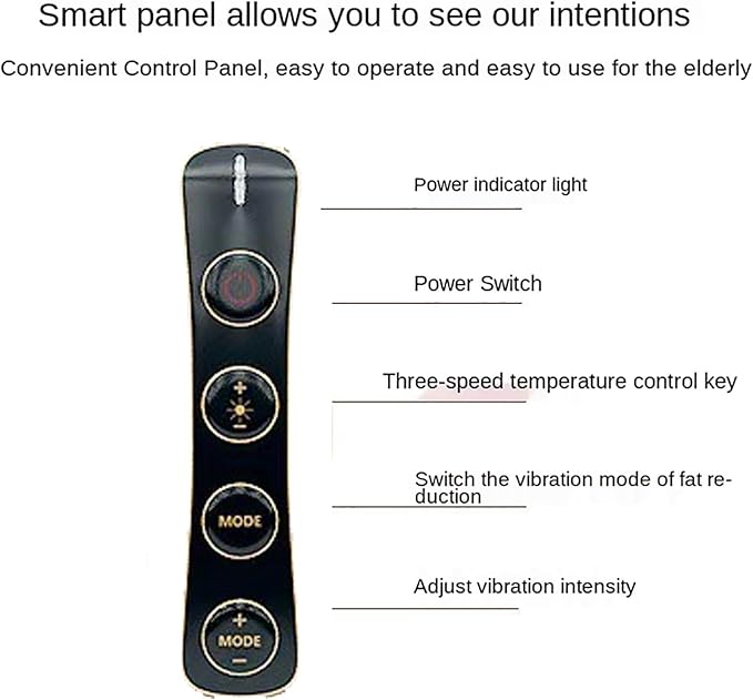 Abdominal Massager Electric Abdominal Massage Device Intelligent Timing/Multiple Modes/Multi-Part Use/Constant Temperature Hot Compress for Body Shaping Belly Legs Neck