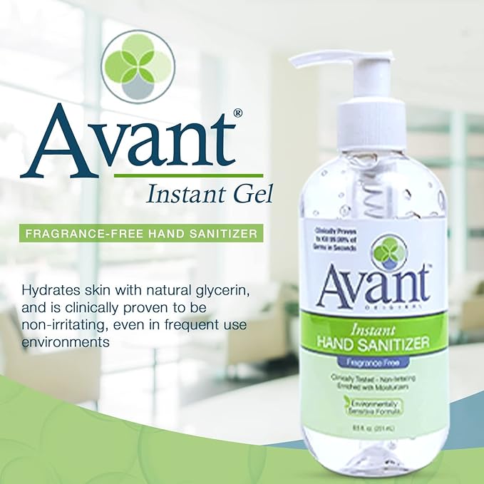 Avant® Original Instant Gel Sanitizer 8.5 oz Bottle 4-Pack Back to School Essential