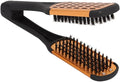 Hair Straightening Comb Double Sided Straightening Detangler Comb Hair Straightening Comb Styling Tools Flat Brush Spring Elasticity Softness Beard for Wet Dry