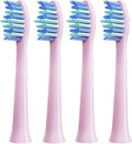 4 Pcs Replacement Brush Heads Compatible for HiLink Lebooo Electric Toothbrush Head Teeth Cleaner and Plaque Removal with Dust Cover(Pink)