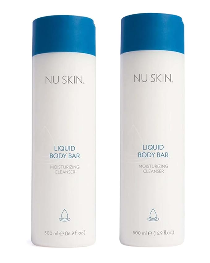 Nu Skin Liquid Body Bar | Moisturizing Cleanser for Soft Refreshed Skin | Gentle Body Wash with Light Invigorating Fragrance | 16.9 oz | 2 Pack