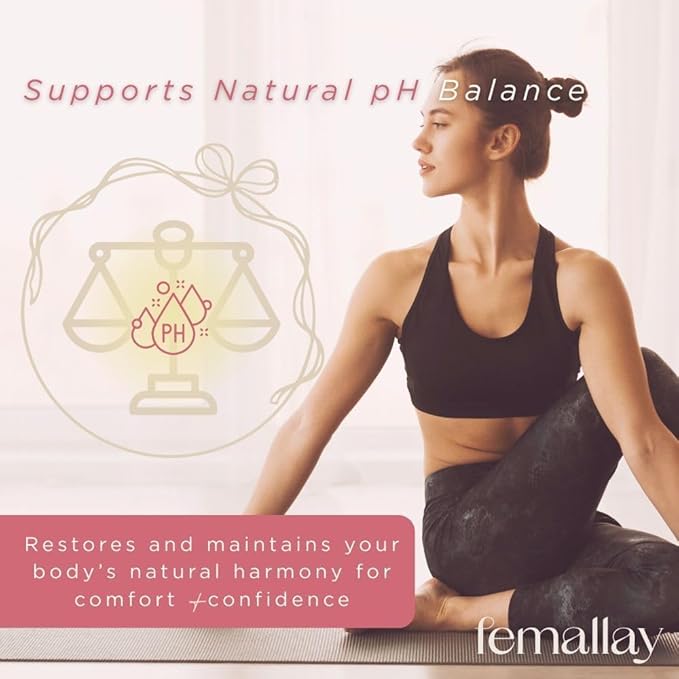 Femallay Organic Vaginal Melts – Tea Tree &amp Coconut Oil – Natural Feminine Odor Control pH Balance &amp Dryness Relief – 7 Count + Applicator