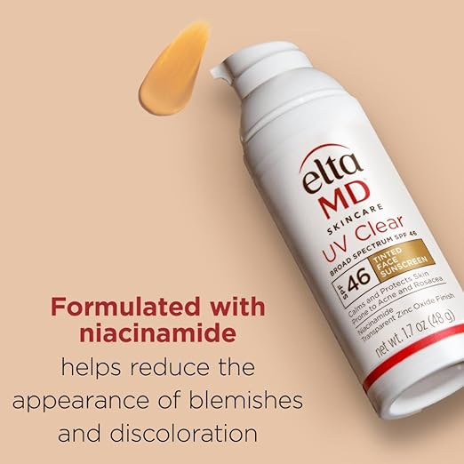 EltaMD UV Clear Face Sunscreen SPF 46 Oil-Free Sunscreen with Zinc Oxide Dermatologist Recommended