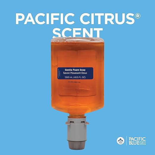 Georgia-Pacific Pacific Blue Ultra Manual Gentle Foam Hand Soap Refills by GP PRO Pacific Citrus437151200 mL Per Bottle4 Bottles Per Case