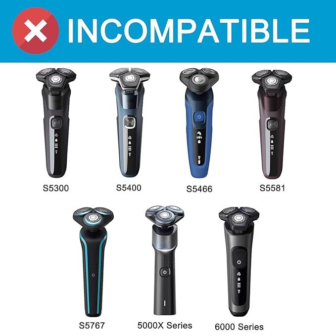 SH50 Replacement Heads for Philips Norelco Series 5000 Electric Shaver Blades for AquaTouch (S5xxx) PowerTouch (PT8xx PT7xx) 9-pc Pack