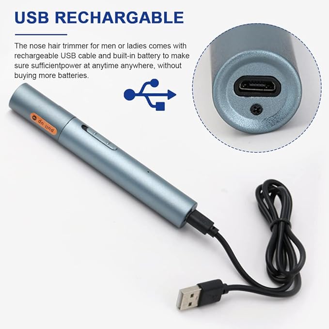 Easy Clean Ear USB Rechargeable Clippers Gift Electric Nose Hair Trimmer Multifunctional Home Sideburns Low Noise