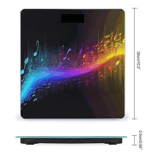 Music Spectrum Bathroom ScaleHighly Accurate Digital Weighing Machine for People Bright LED Display Weight Scale for The Aldult Home Use