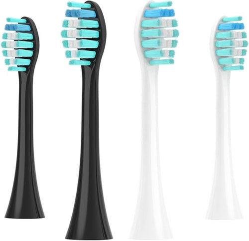 16pcs Electric Toothbrush HeadCompatible for 051B Cleaning Replacement Bristle Brush Heads Nozzles(16PCS White)