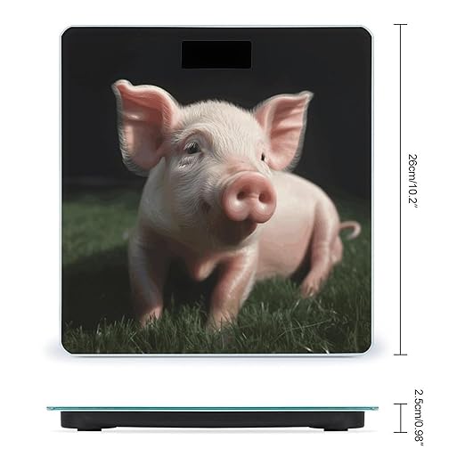 Cute Pig Scale for Body Weight Digital Bathroom Scale Precision Smart Weighing Scales with Clear LED Display Accurate High Precision Scales Weighing Machine