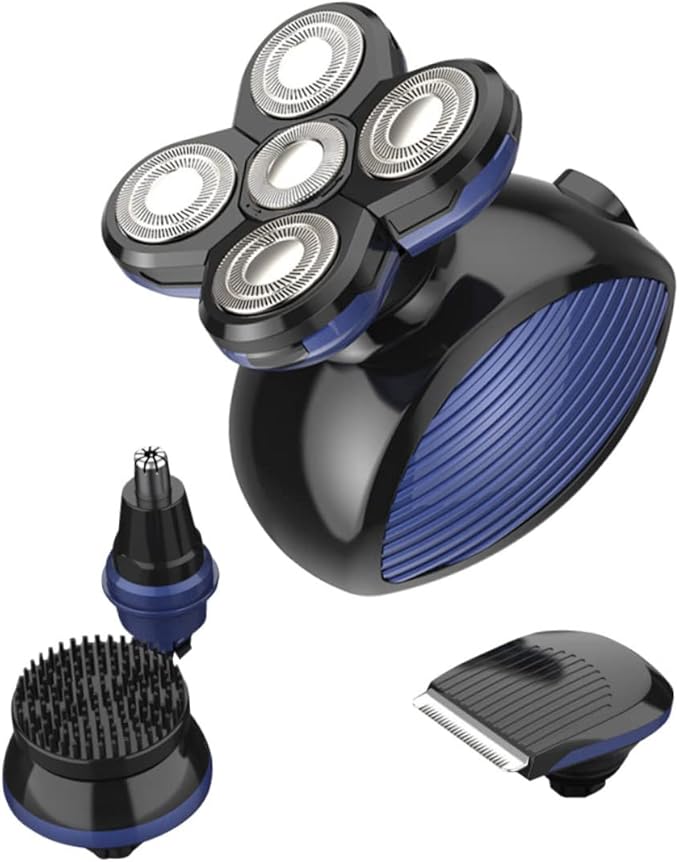 USB Rechargeable Electric Shaver Floating Trimmer Head for Beard Hair and Nose Hair Multifunctional Grooming Kit for Men