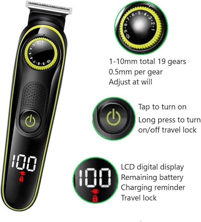 DESIAR Hair ClippersBeard Trimmer for Men 5 in 1 Electric Hair Clipper Multifunctional Trimmer for Men Electric Shaver for Mens Razor Nose Professional Trimmer