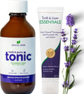 Healthy Gums Starter Kit – Tooth &amp Gums Tonic (18 oz) + Essentials Toothpaste | Fluoride-Free Alcohol-Free Vegan Plant-Powered Oral Care by Dental Herb Company