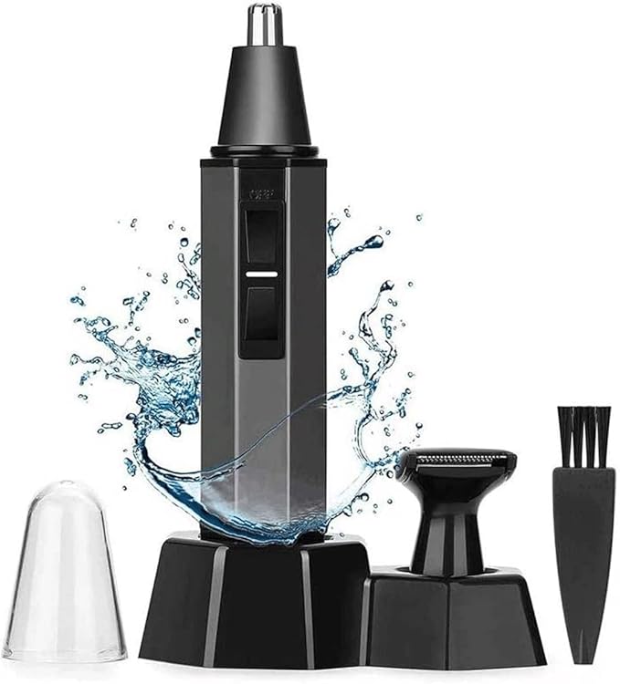 Ear and Nose Hair Trimmer Professional Painless Eyebrow &amp Facial Hair Trimmer for Men WomenAll in ONE Hair Remover for Women &amp Men Dual Blades Shaver Nose Hair Trimmer