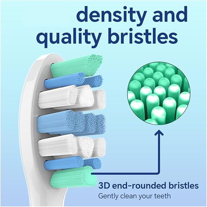 12/20 PcsCompatible for with Electric Toothbrush Replacement Brush Heads Toothbrushes Head Refills for 1100 2100 4100(Black-12 Pcs)