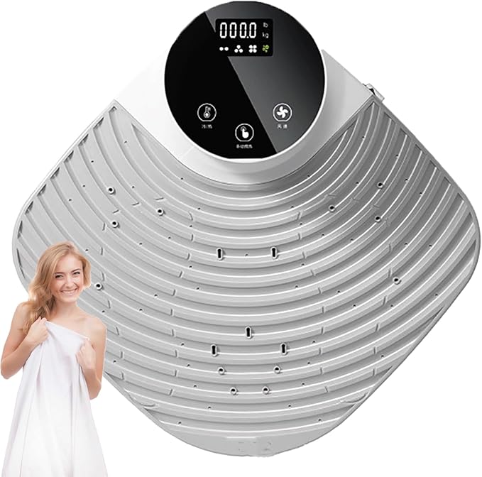Professional Body Dryer Machine Body Hair Dryer with Cold/Warm Air Body Heater Blow Dryer Touch Screen Design Waterproof for Quick Dry After Bathwith Weight Scale