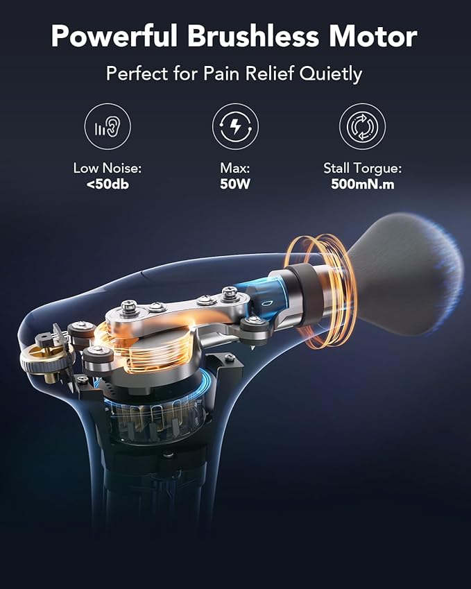 SKG Mini Massage Gun Deep Tissue for Women Men FSA and HSA Eligible Birthday Gift for Women Men 10mm Portable Percussion Massage Gun with Carry Bag Handheld Muscle Massager for Pain Relief FS700