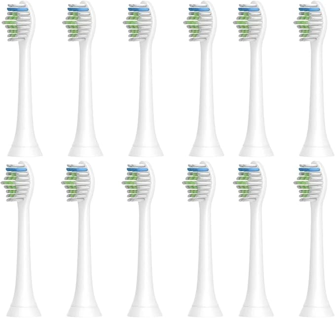 Compatible for 4pcs Replacement Brush Head Compatible with PH Sonic Care Diamondclean Electric Toothbrush(Silver)