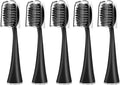 10pcs Replacement Brush HeadsCompatible for Burst Pro Electric Toothbrush(5pcs Black)