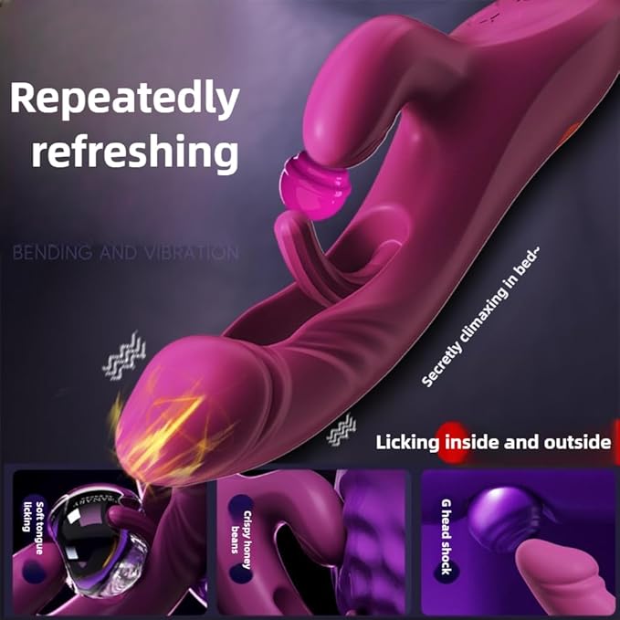 2026 New Women's Quiet Massager Powerful and Quiet at Night with 10 Modes Soft and Comfortable Feeling Quiet Handheld Electric Massager Leg Massager - A104