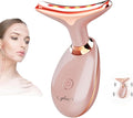 Red-Light-Therapy-for-Face and Neck with 7 Color Facial Massager for Face and Neck (Pink)