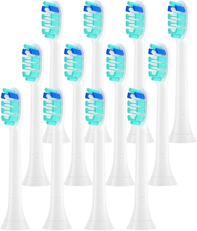 4/8pcs Replacement Toothbrush Heads Compatible with Soft Electric Brush Head(12PCS Cyan)