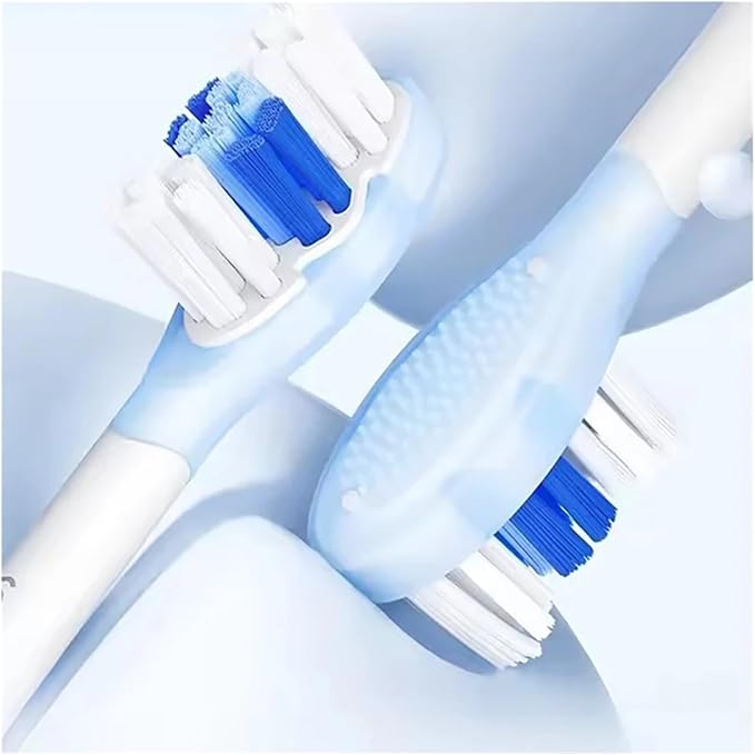 Compatible with Soocas X3S Replacement Toothbrush Heads Compatible with X3U/X3pro/D2/D3S/D5 Electric Nozzles(2 Soft White)
