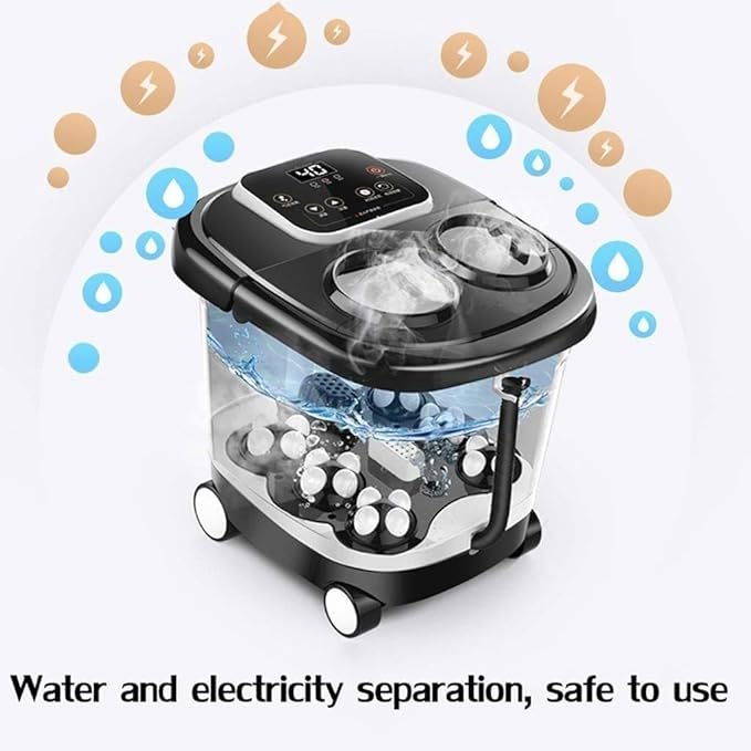 Foot Bath Massager Foot Spa Bath Massager with Heat Digital Temperature Control 6 Massage Rollers Suitable for Feet Stress Relief Foot Soaker