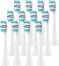 8/12/20Pcs with Toothbrush Replacement Brush Heads Refills Compatible for 1100 2100 4100 5100 6100(White-12 Pcs)