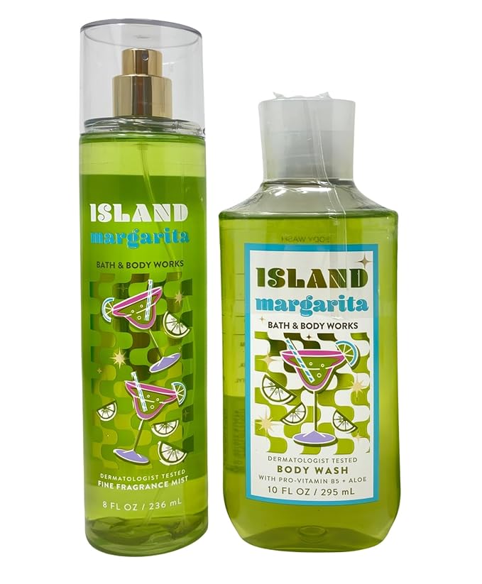 Bath &amp Body Works Island Margarita Fine Fragrance Mist and Body Wash with a Fresh Forest Bar Soap