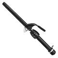 StyleCraft Stay-Temp Black Gold Professional Curling Iron with Extra-Long Thumb Grip Extended Barrel Marcel