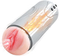 Automatic Male Masterburbatar Pocket Puzzy Heat Vibration Sucking Thrusting Mens Masterbuters Life Size Adult Toy Tight Sleeve Electric Massager Mastusbafor Machine Hands Free Underwear POW03