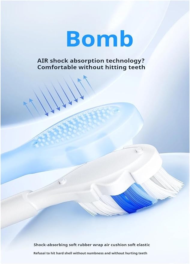 Compatible for SOOCAS X3S/X3U Replacement Toothbrush Heads x3pro/D2/D3S/D5 Tooth Brush Head(2 Soft Black)