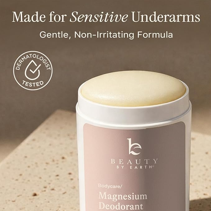 Aluminum Free Deodorant for Women – USA Made Natural Magnesium Deodorant with 55% Organic Ingredients Baking Soda Free Long-Lasting All-Day Odor Protection Non-Irritating for Kids &amp Sensitive S