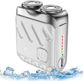 TsoLay Luggage Electric Shaver Electric Mini Portable Razor New Beard Shaver Mini and Portable Suitcase Design Ipx7 Waterproof and Pocket Double-Ring Magnetic 1 Button Long Lasting for Men