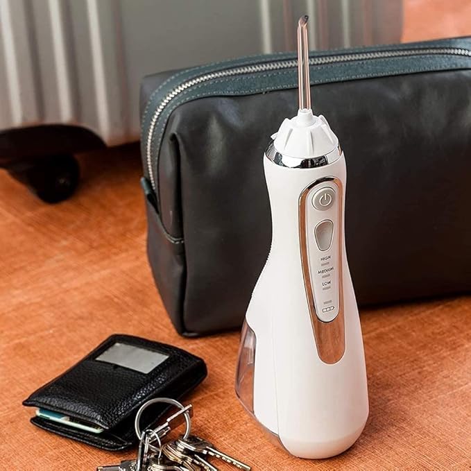 Water Flosser Professional with 3 Mode Portable Rechargeable Dental Oral Irrigator IPX7 Waterproof Water Flossing for Home Travel(Pink)
