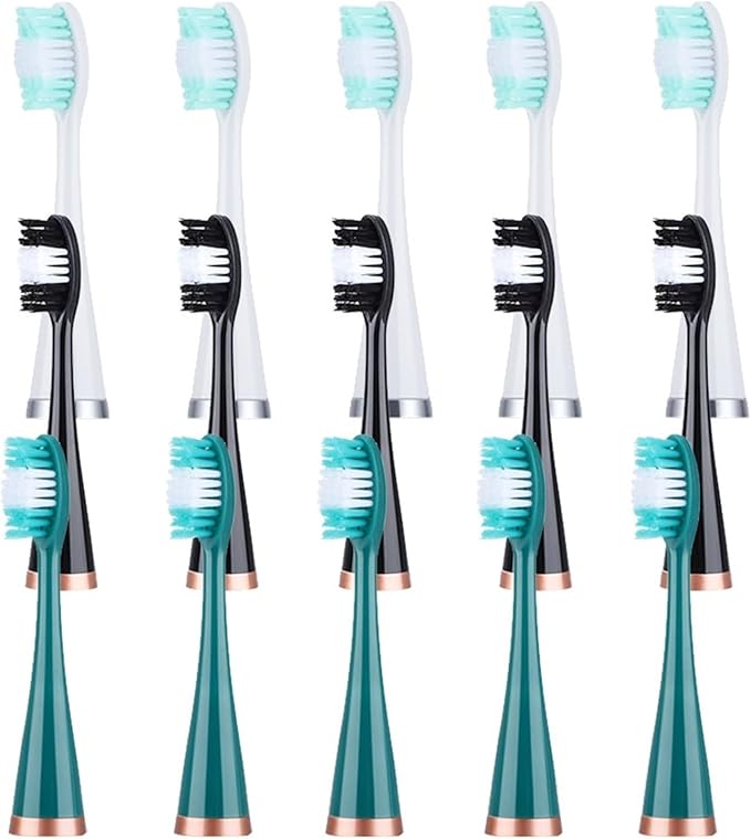 10pcs/lot Ultrasonic Electric Toothbrush Heads Replacement Brush for Teeth(White)
