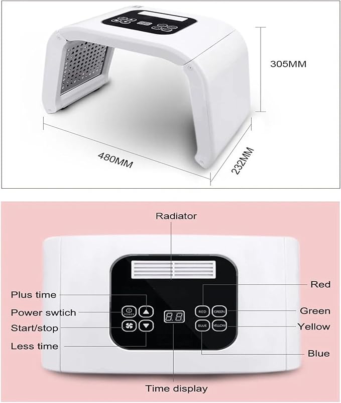 Red-Light-Therapy7 Colors led face Light Machine for Skincare at Home