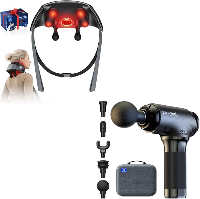 BOB AND BRAD T2 Massage Gun + Shiatsu Neck Massager