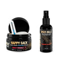Derm Dude Below-the-Belt Deodorant Bundle | Happy Sack Anti-Chafing Cream 2oz + Amaze Ball Deodorant Spray 2oz | Groin &amp Sack Odor Control Sweat Protection Talc-Free Aluminum-Free with DeoPlex