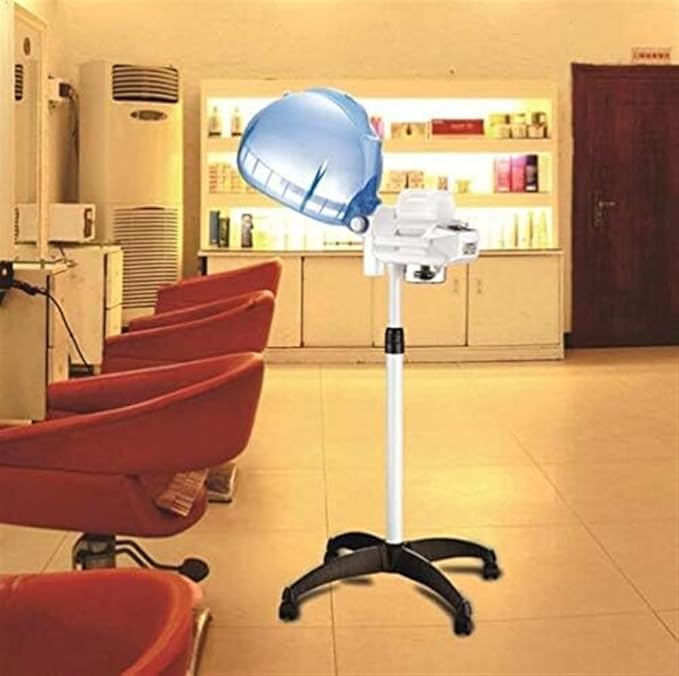 Salon Home Professional Hair Steamer Furniture Colour ProcessorStand Dryer Hood with Floor WheelAdjustable HeightTimer &amp Temperatu