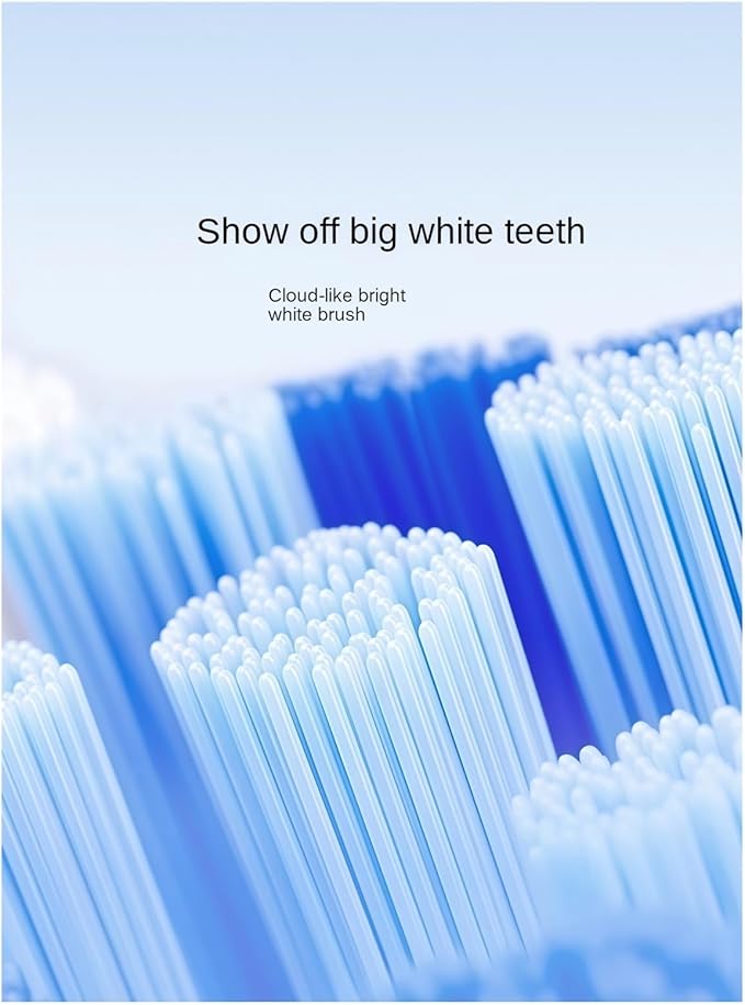 Electric Toothbrush Heads Replacement Compatible with SOOCAS X1 X3 X3U X5 Teeth Brush Replacement Heads(4 pcs White)