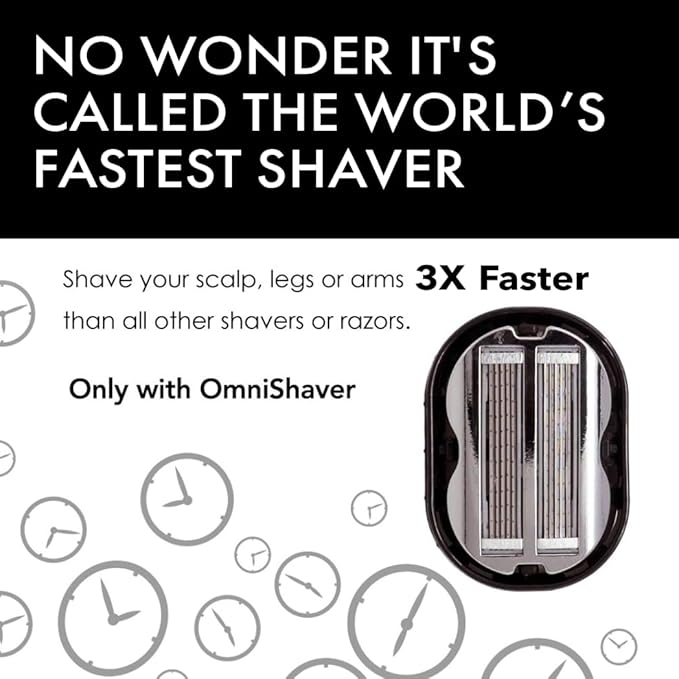 Premium Omnishaver Bi-Directional Shavers for Men &amp Women | 3x Faster Smooth and Safe Shave | Self-Cleaning Self-Stropping Razor Blades for Shaving Head Legs Arms Body (Green)