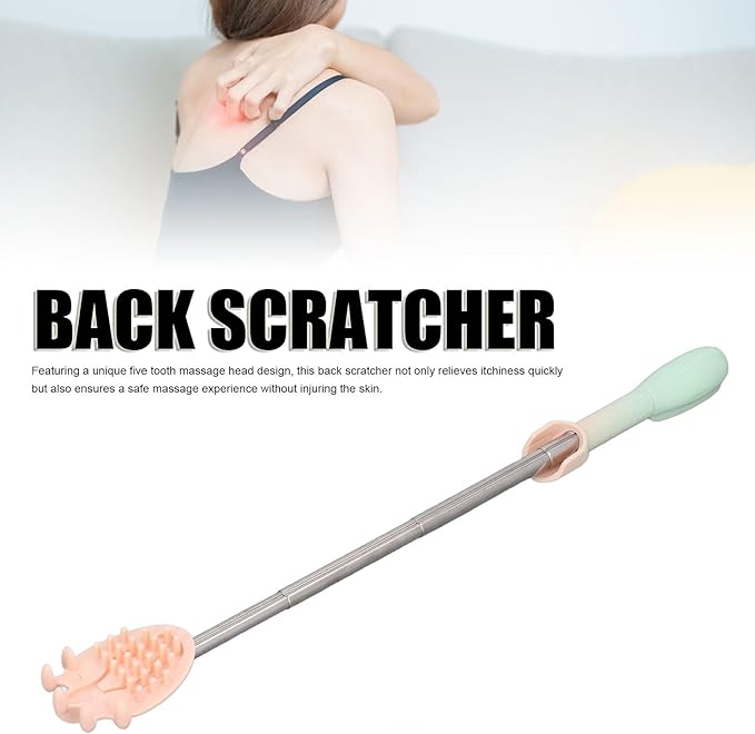 Hztyyier Electric Back Scratcher Rechargeable Itch Relief Tool Lightweight Body Massage Device for Home Travel