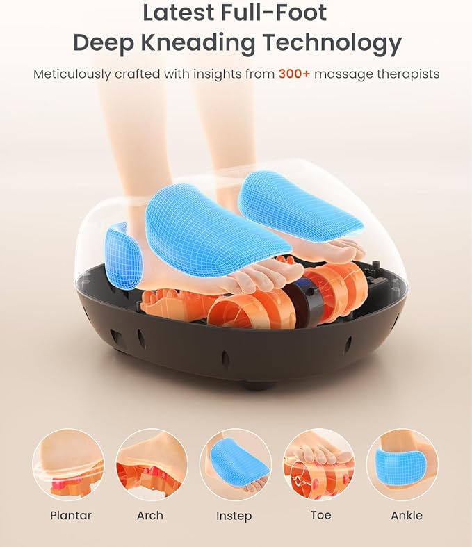 RENPHO Foot Massager and Massage Gun Deep Tissue with 6-12mm Adjustable Amplitude