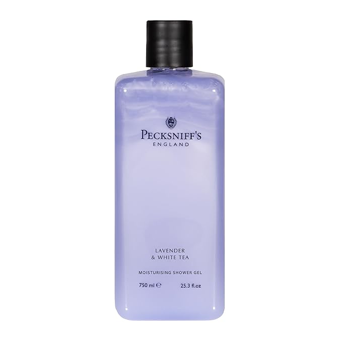 Pecksniff's Lavender &amp White Tea Moisturizing Shower Gel | 750ml / 25.36 Fl Oz