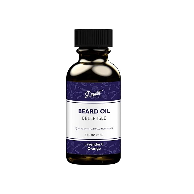 Detroit Grooming Beard Oil | Hydrating &amp Nourishing Formula with Vitamin E • Belle Isle Scent (2 oz)